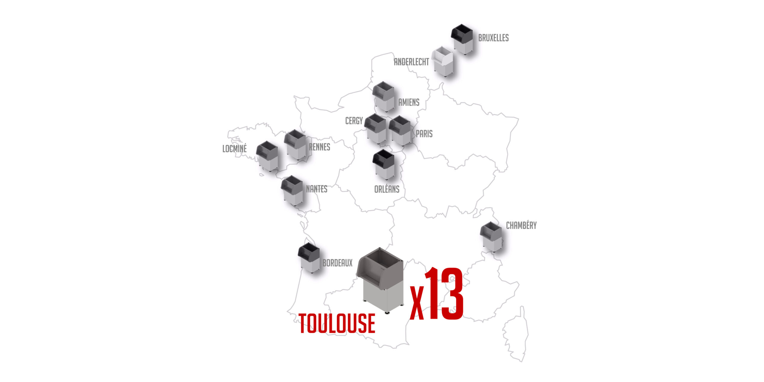 13 Uritrottoirs installés à Toulouse