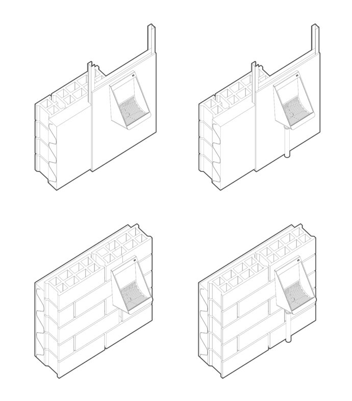 Configuration d'installation de l'urinoir sec masculin NPK sur mur et BA13