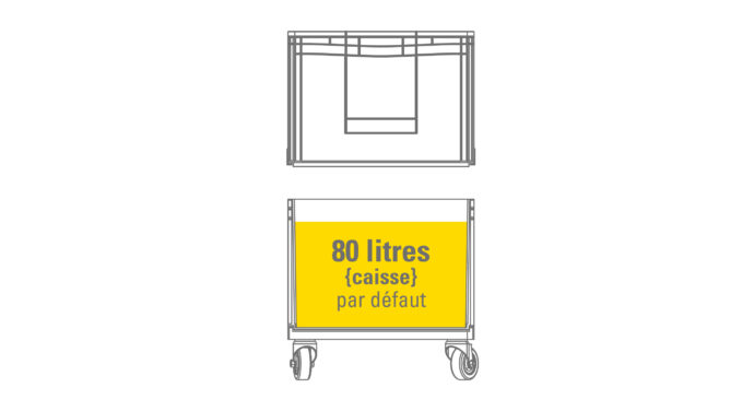 Uritrotteur-PP | Urinoir mobile | Capacité 80 litres