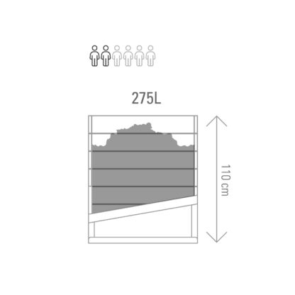 Composteur individuel 500L | pour 2 à 6 individus