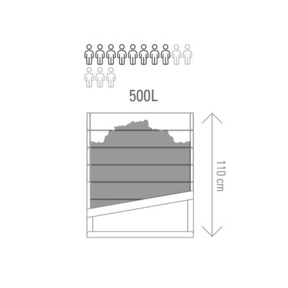 Composteur individuel 500L | pour 8 à 13 individus